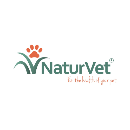 A logo of naturvet for the health of your pet.