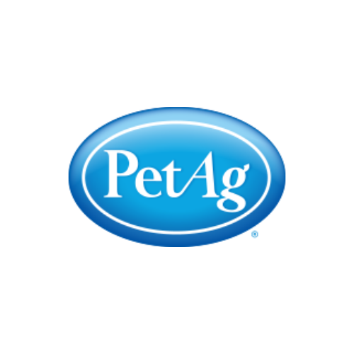 A blue oval with the word " pet ag ".