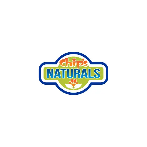 A blue and yellow logo for the natural products company.
